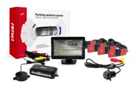 AMIO Parking senzori x4, crni, 16,5 mm, unutarnja montaža, TFT01 4,3", HD-305 kamera za rikverc